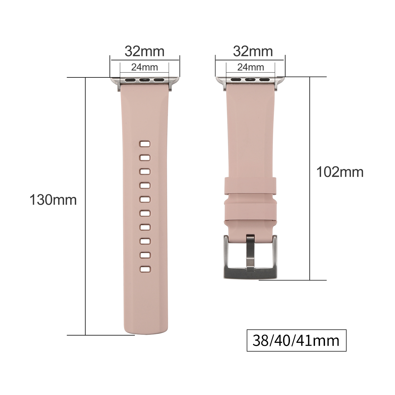 Pasek Opaska Bransoleta Silikon Niebiesko-szary Klamra do Apple Watch 3 4 5 6 7 8 9 SE 38/40/41mm - zdjęcie 22